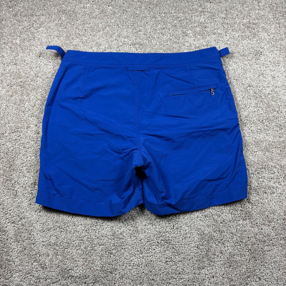 Orlebar Brown Bulldog Swim Shorts Mens 32 Royal Blue OB Classic Side Adjusters